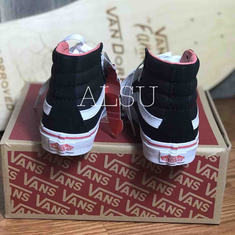 NWT VANS SK8-HI Slim Pirate Black White Canvas - Picture 6 of 7